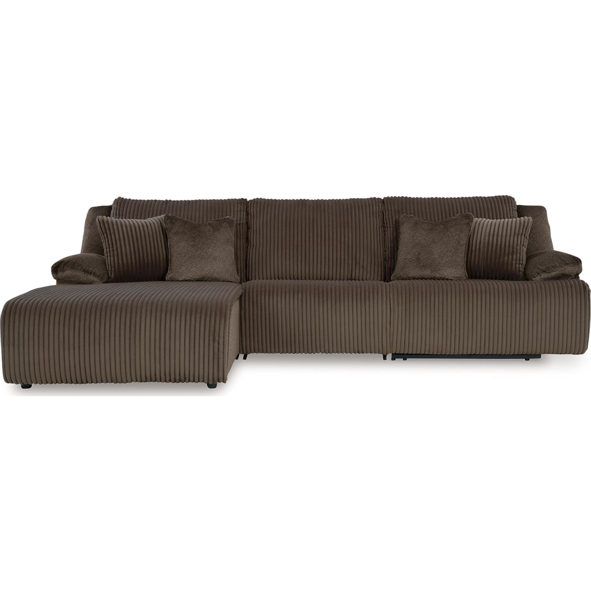 Top Tier 3 Piece Reclining Sectional with Chaise