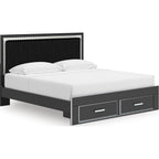 Zuraleus King Storage Bed - Black
