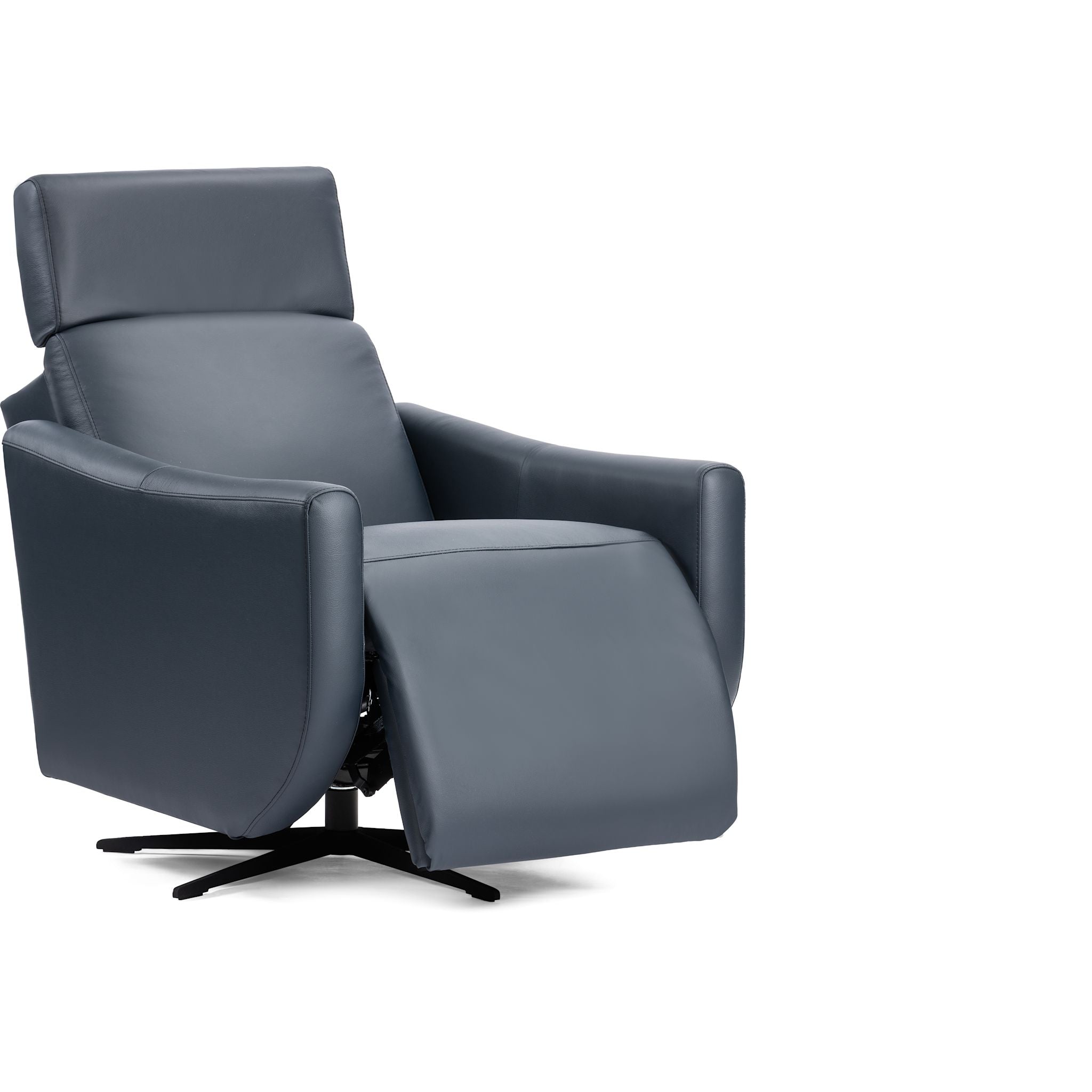 Lune Power Swivel Chair - Madras Blue