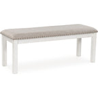 Robbinsdale Dining Bench - Antique White - (D642-00)