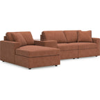 Modmax 4 Piece Modular Sectional with Chaise and Storage Console