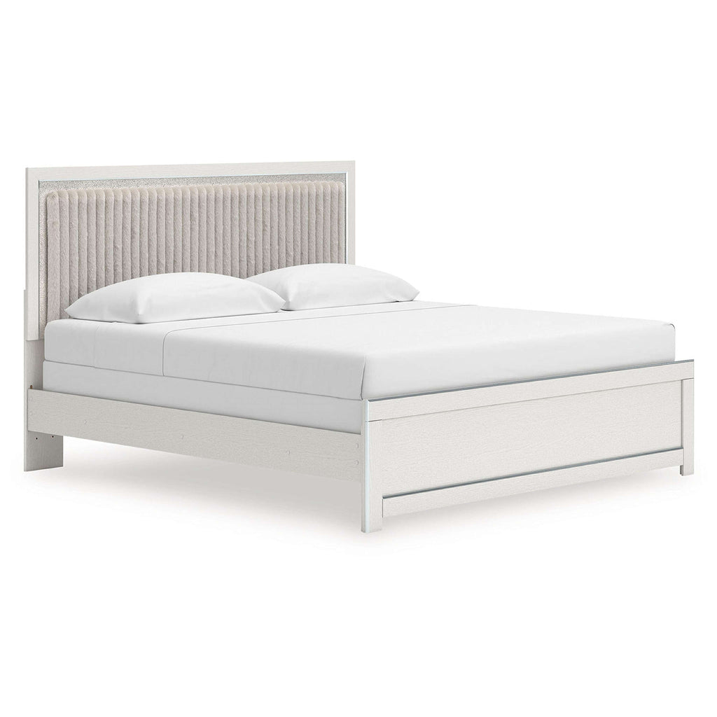 Zuraleus King Upholstered Bed - White