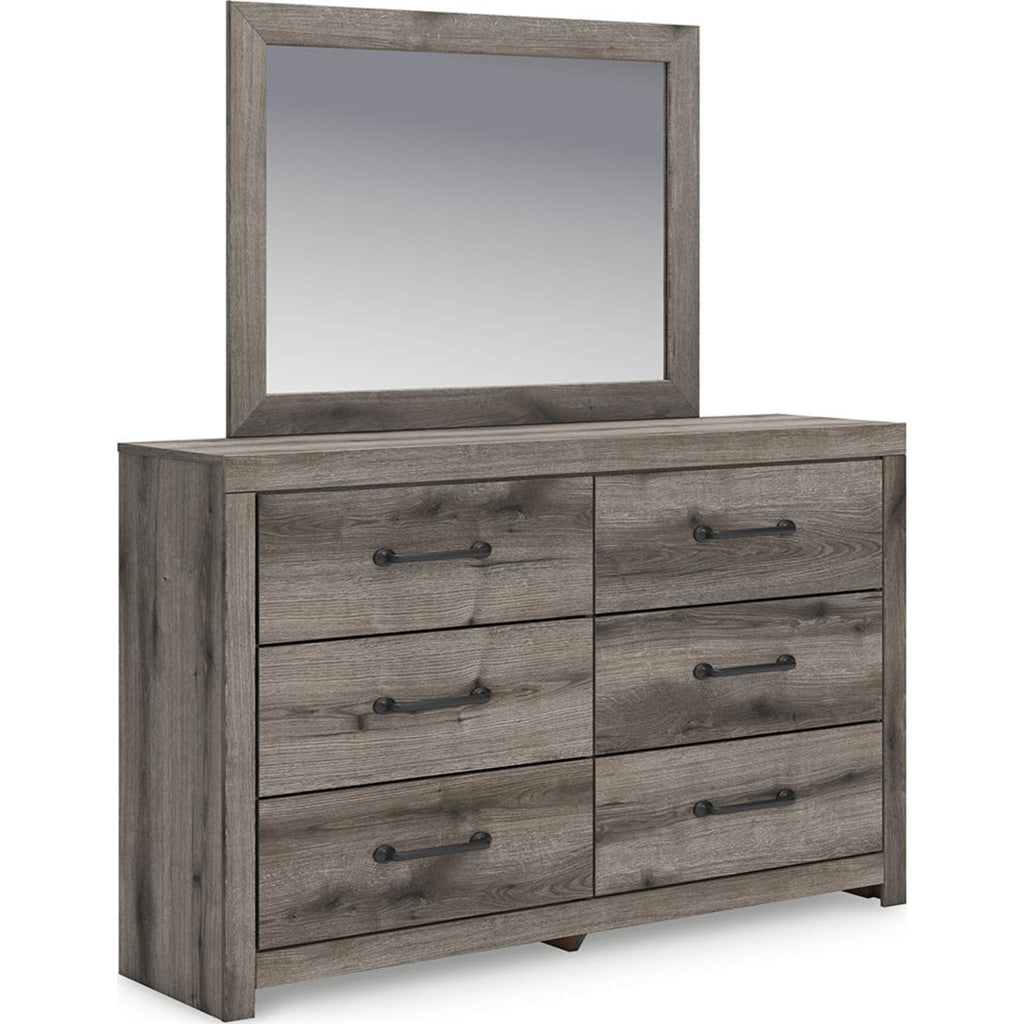 Graystorm Dresser and Mirror - Brown Gray