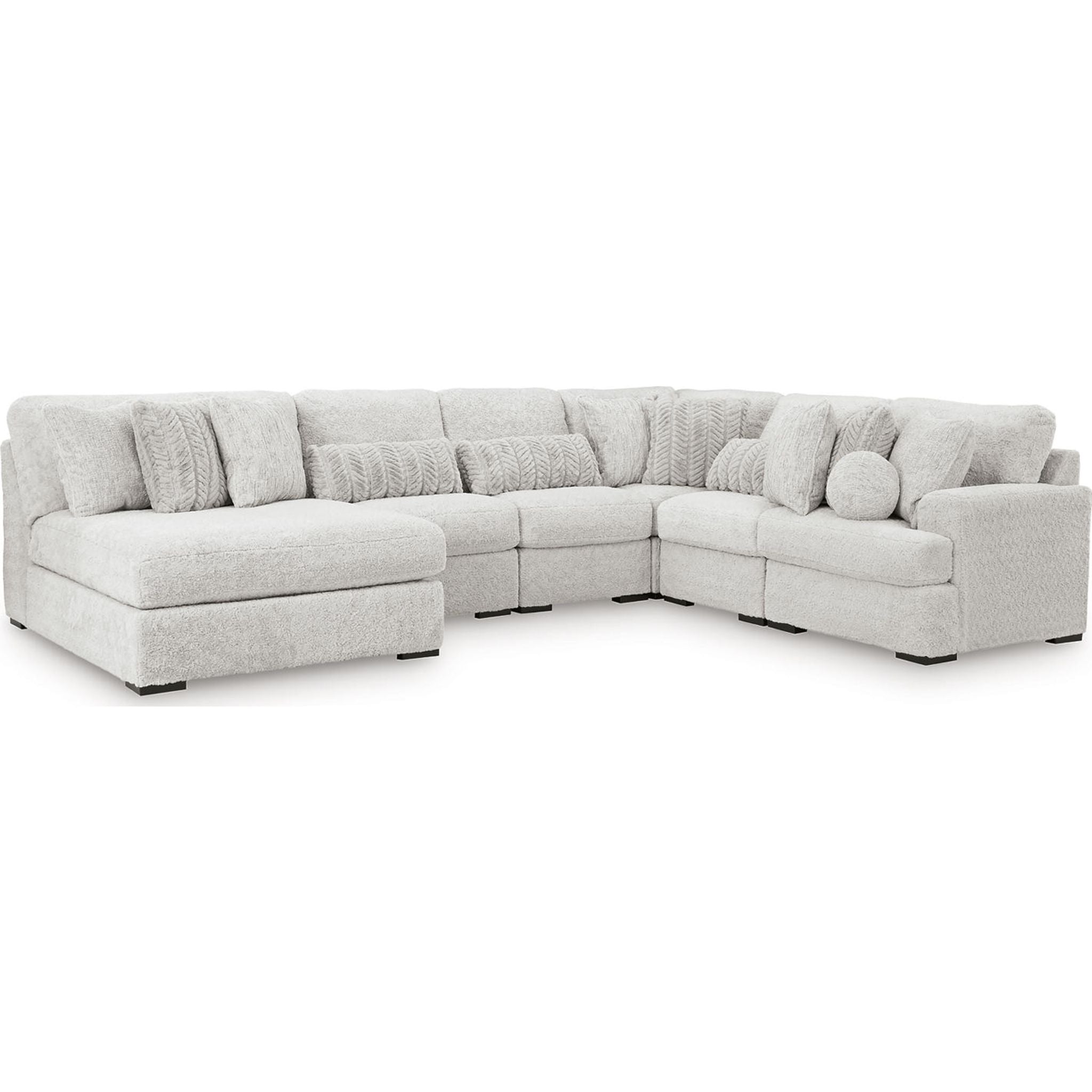 Cuddle Plush 6 Piece Modular Sectional with Chaise