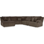 Top Tier 6 Piece Reclining Sectional with Chaise