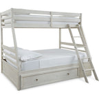 Robbinsdale Twin/Full Bunk Bed with Storage - Antique White