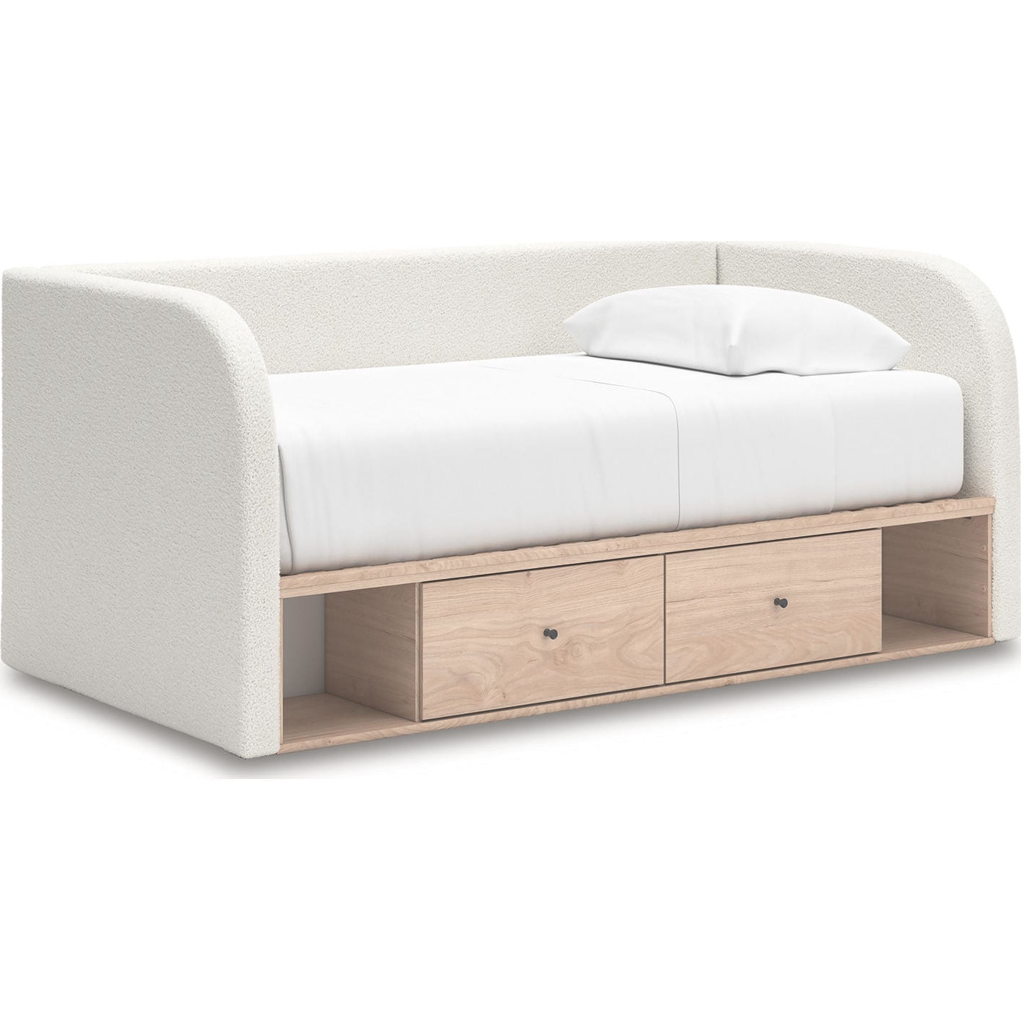 Arloster Daybed with Storage - Tan/White