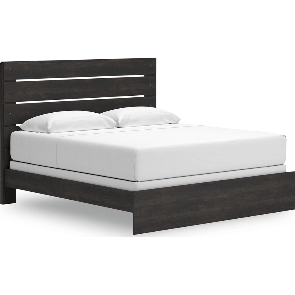 Hollivern King Panel Bed - Dark Gray