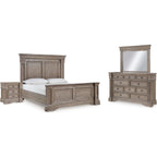 Blairhurst 6 Piece Queen Panel Bedroom - Light Grayish Brown