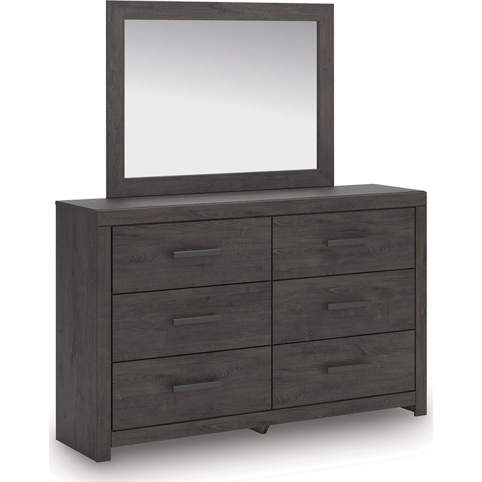 Prendonea Dresser and Mirror - Charcoal