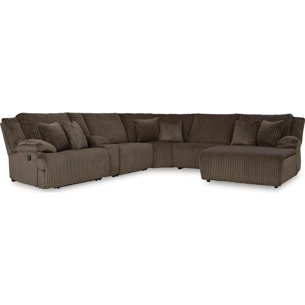Top Tier 6 Piece Reclining Sectional with Chaise