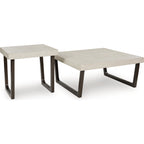 Westenfort 2 Pack Tables - Espresso/Gray