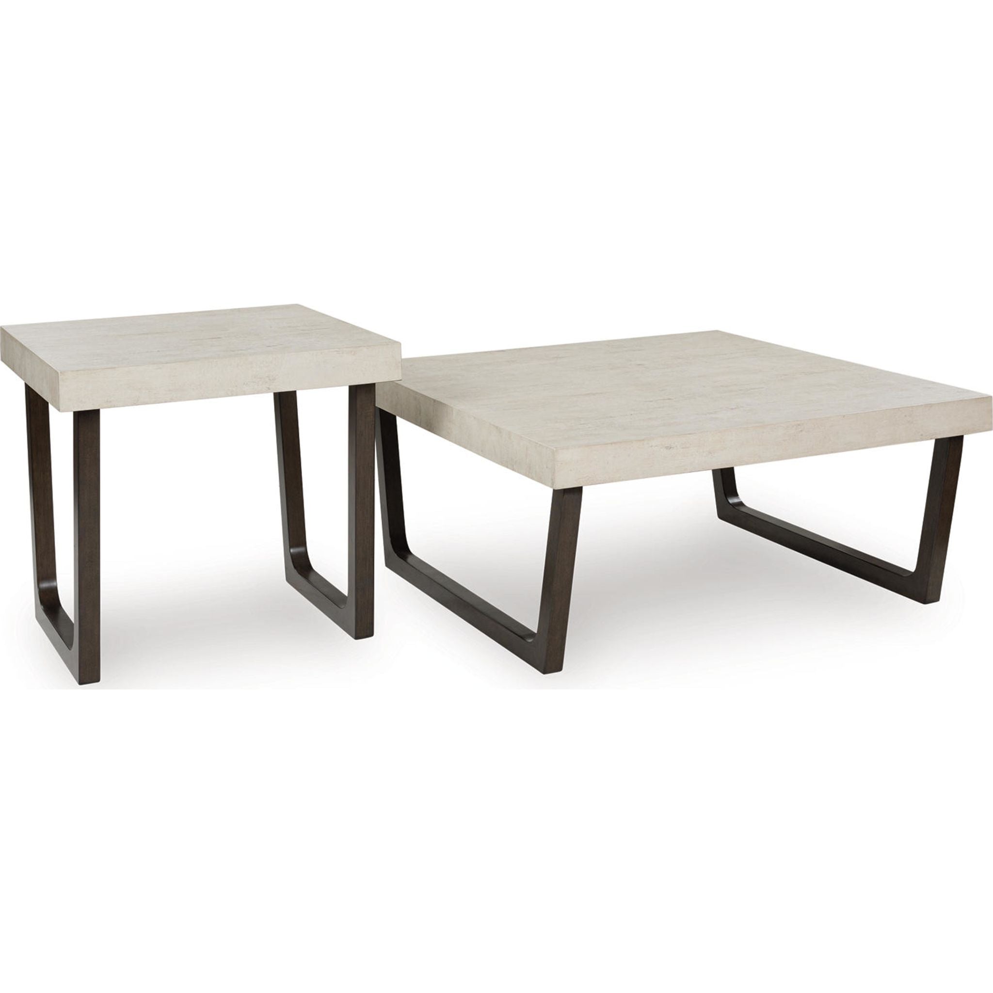 Westenfort 2 Pack Tables - Espresso/Gray