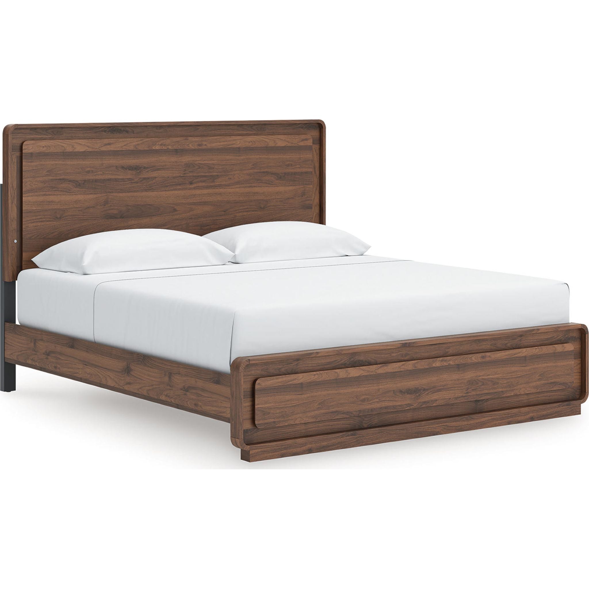 Fortlorn King Panel Bed - Walnut Brown