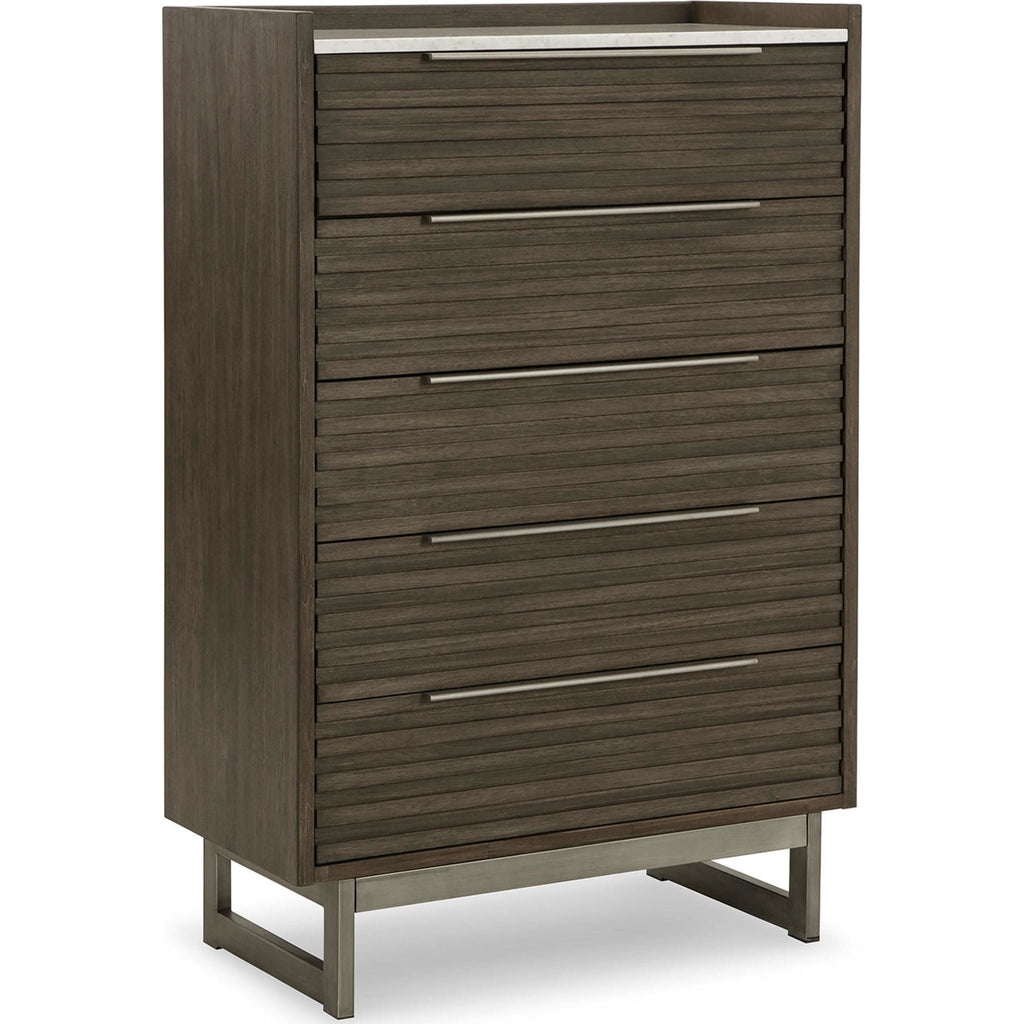 Arkenton Chest - Grayish Brown/White