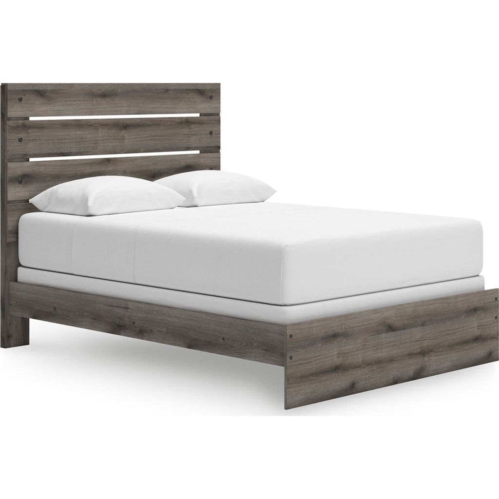 Graystorm Queen Panel Bed - Brown Gray