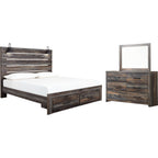Drystan 5 Piece King Storage Bedroom - Multi