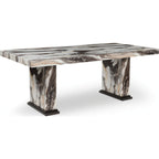 Jeshina Dining Table - Dark Brown/Beige - (PCD581D4)