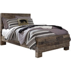 Derekson Panel Bed - Multi Gray