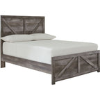 Wynnlow Crossbuck Panel Bed - Gray