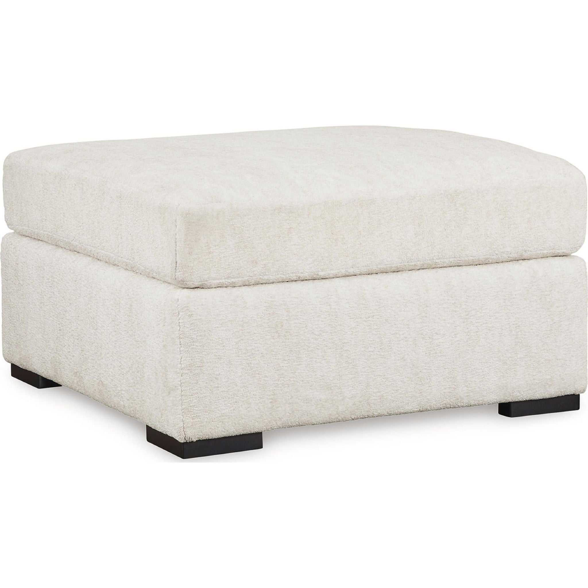 Chessington Oversized Accent Ottoman - Ivory