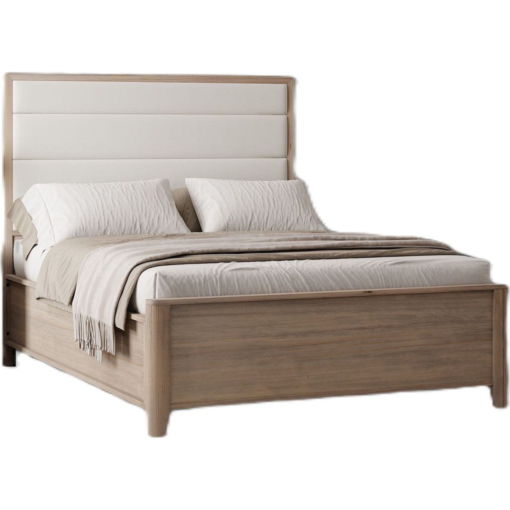 Ellesmere Full Panel Bed - Champagne/White