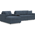 Modmax 4 Piece Modular Sectional with Chaise and Audio Console