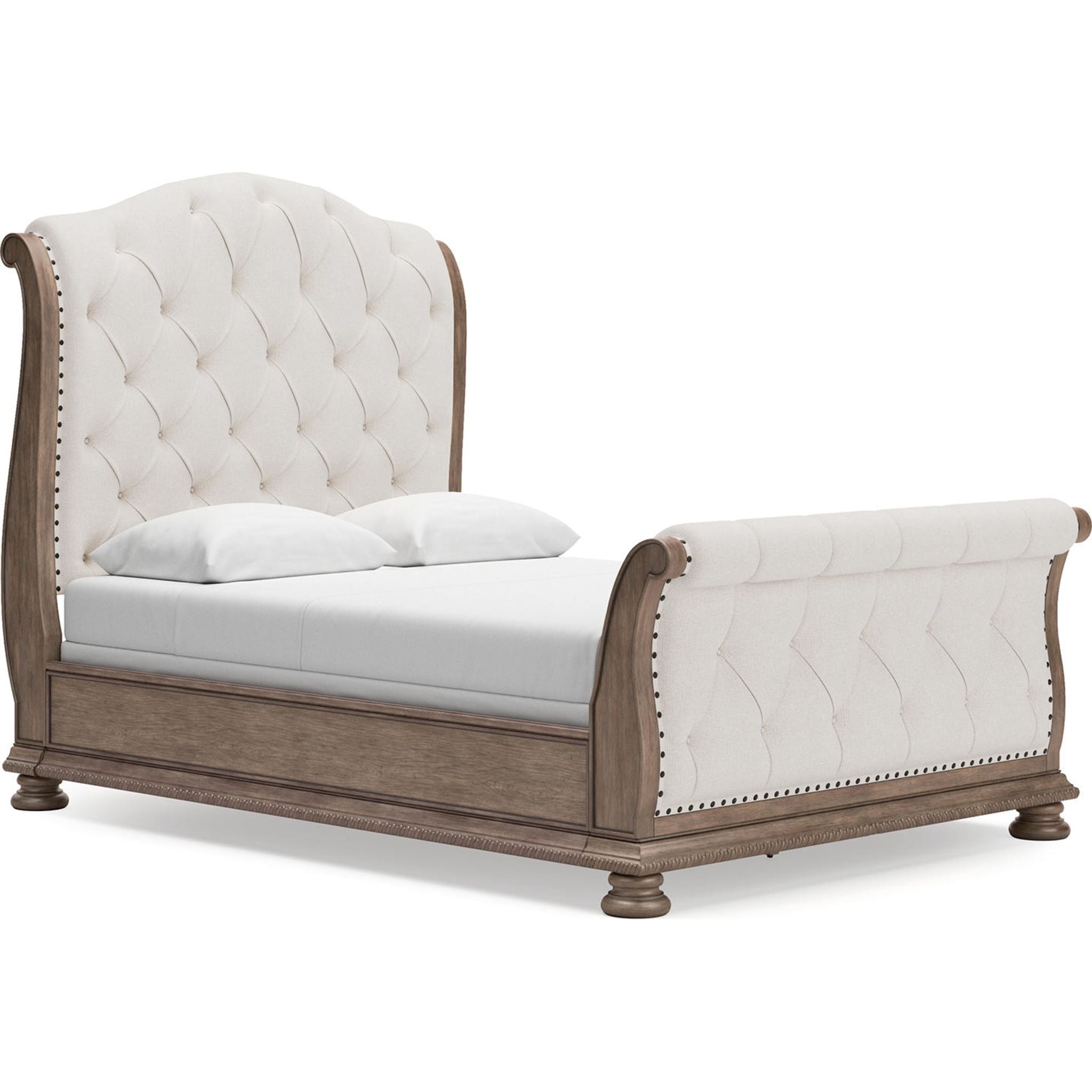 Ardenfield Sleigh Bed - Light Brown