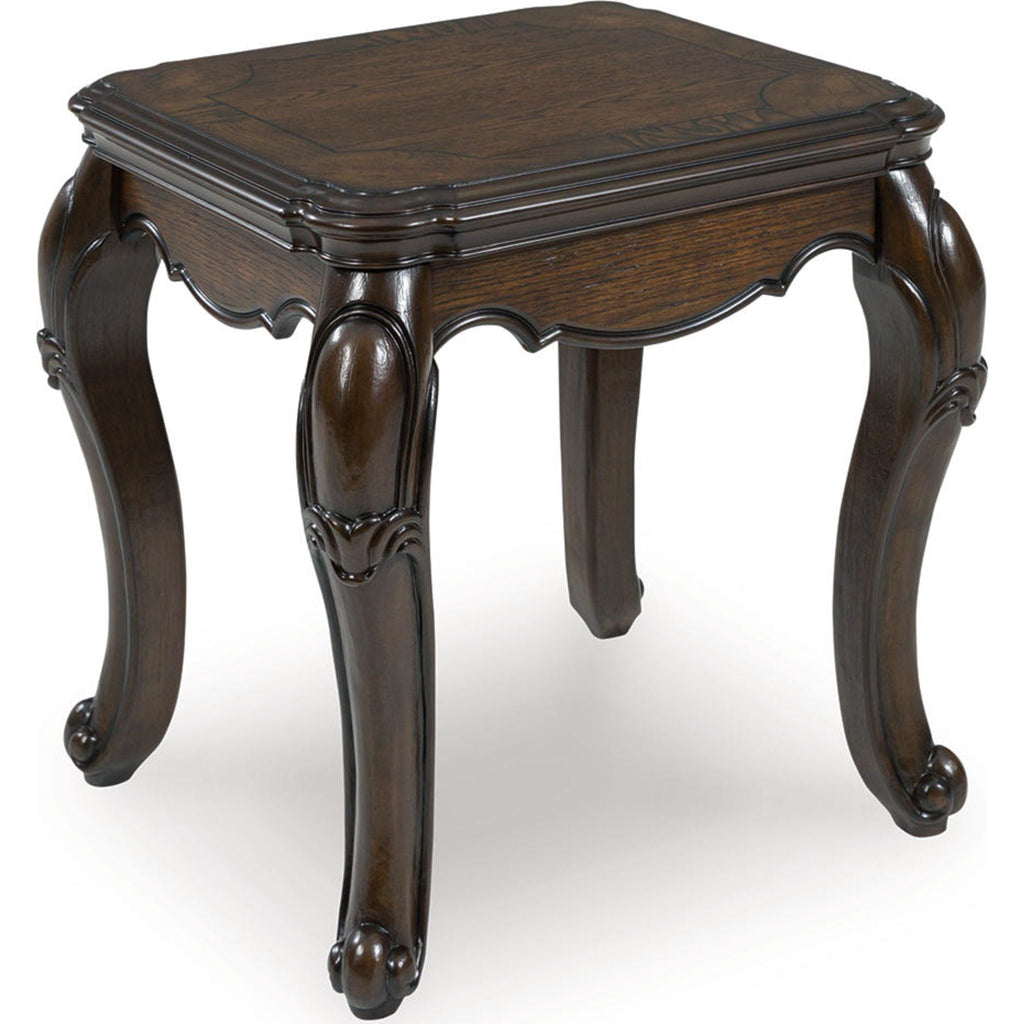 Maylee End Table - Dark Brown