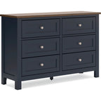 Landocken Dresser - Blue/Brown