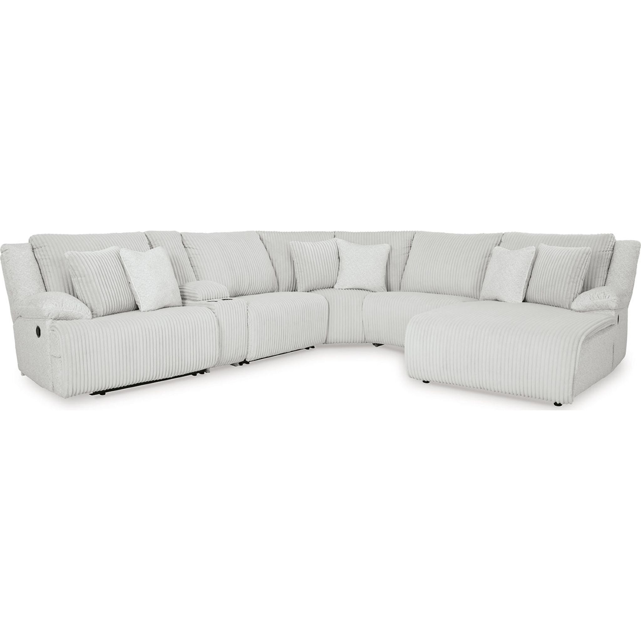 Top Tier 6 Piece Reclining Sectional with Chaise