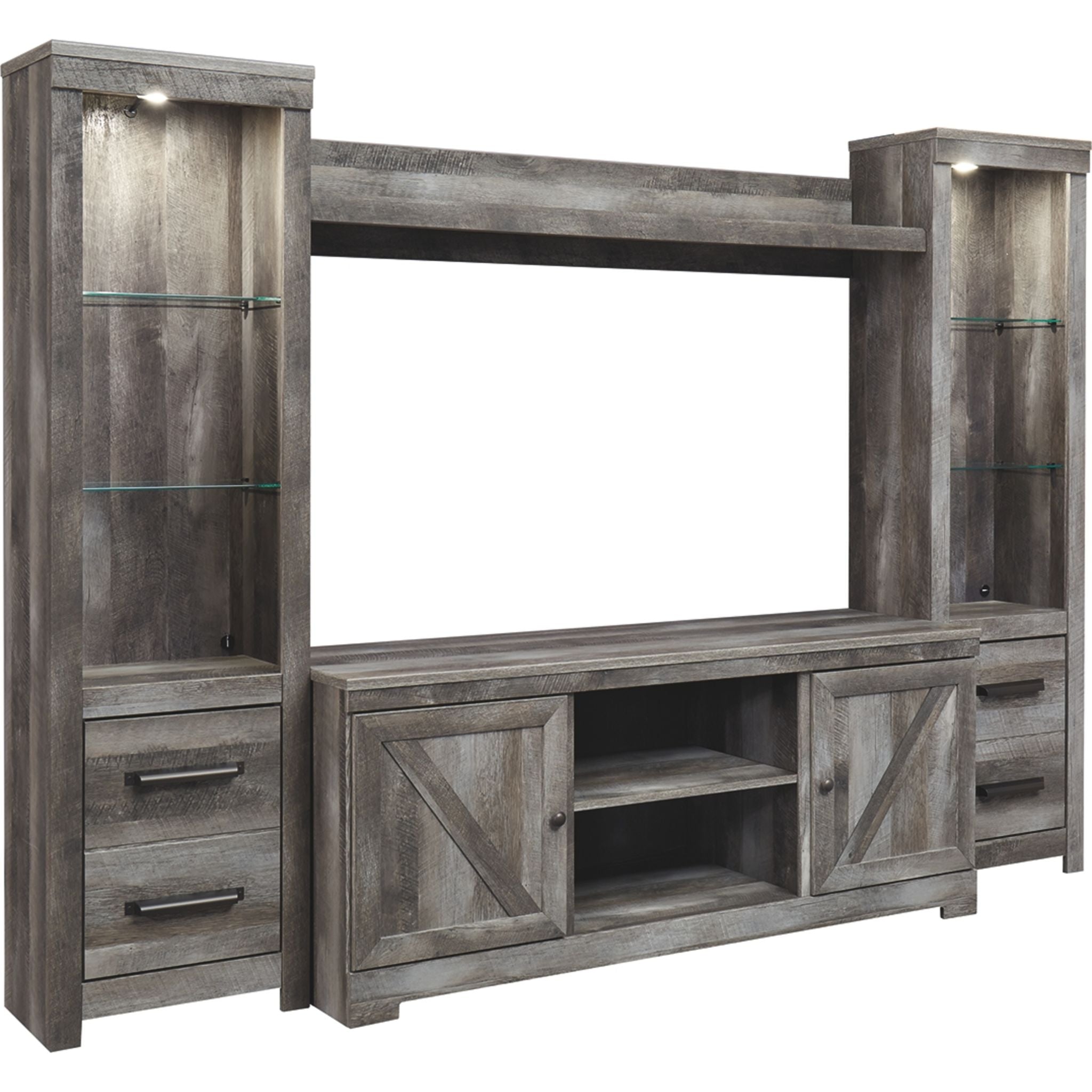 Wynnlow 4 Piece Entertainment Unit - Gray