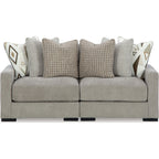Aslan Court 2 Piece Sectional - Pebble