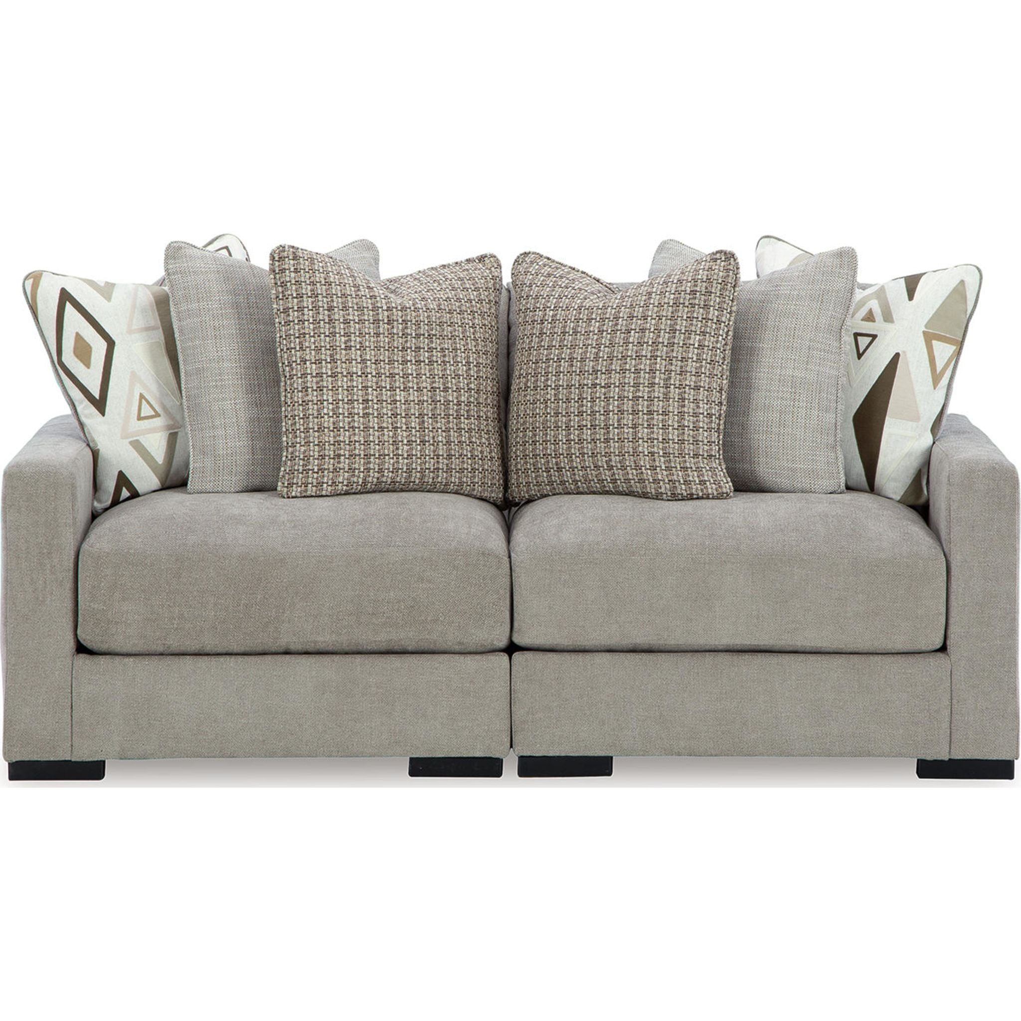 Aslan Court 2 Piece Sectional - Pebble