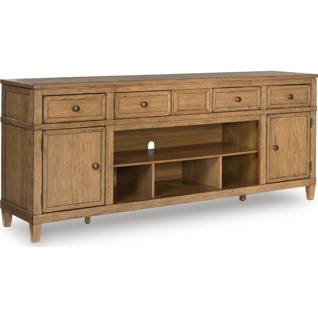 Sharlance TV Stand - Light Brown