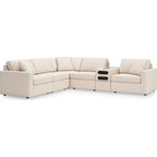 Modmax 6 Piece Modular Sectional with Audio Console