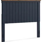 Landocken Panel Headboard - Blue/Brown