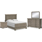 Lexorne 6 Piece Queen Sleigh Bedroom - Gray