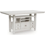 Robbinsdale Counter Height Table - Antique White - (D642D7)