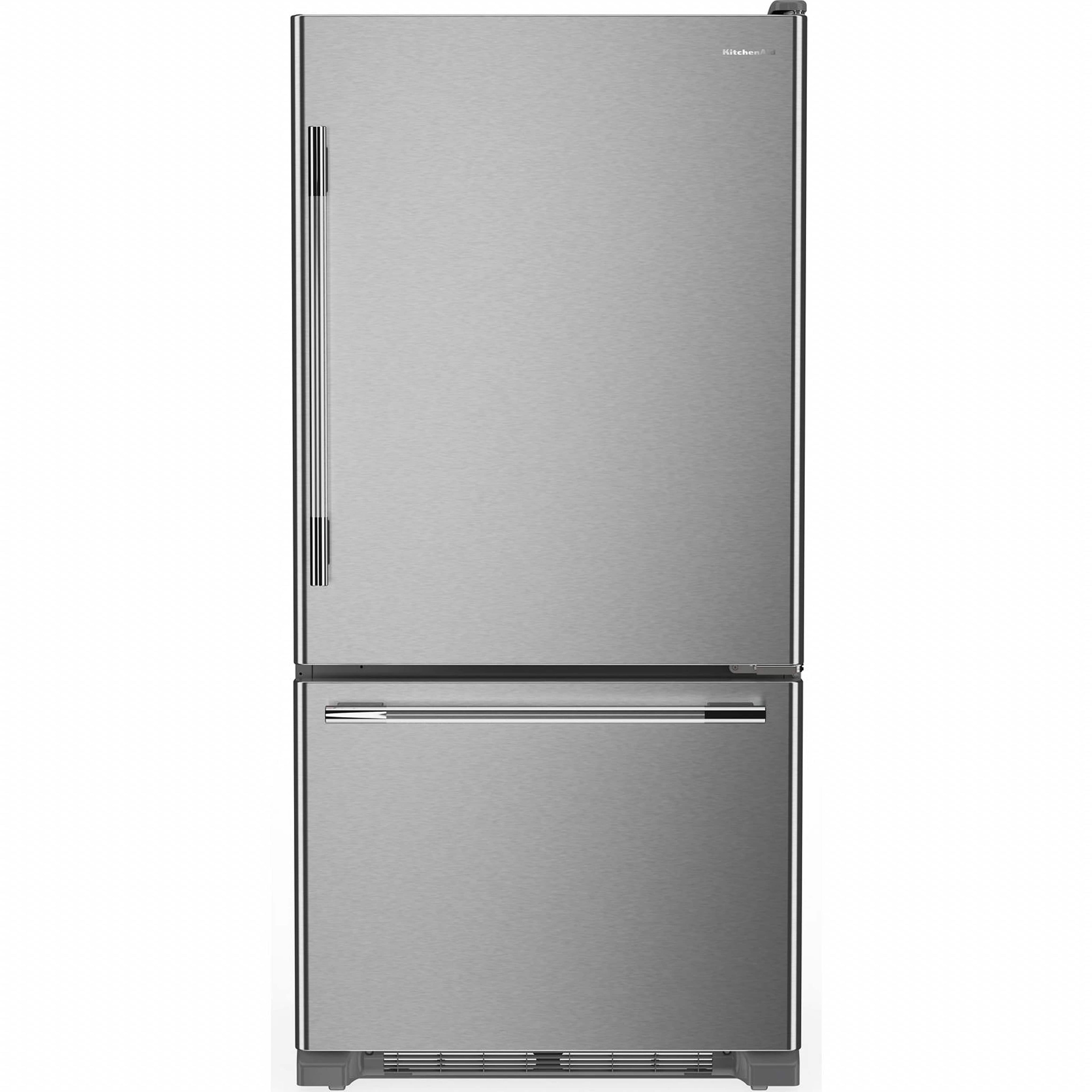 KitchenAid Bottom Mount Fridge (KRBR133SPS) - PrintShield Stainless
