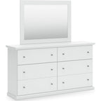 Bostwick Shoals Dresser and Mirror - White