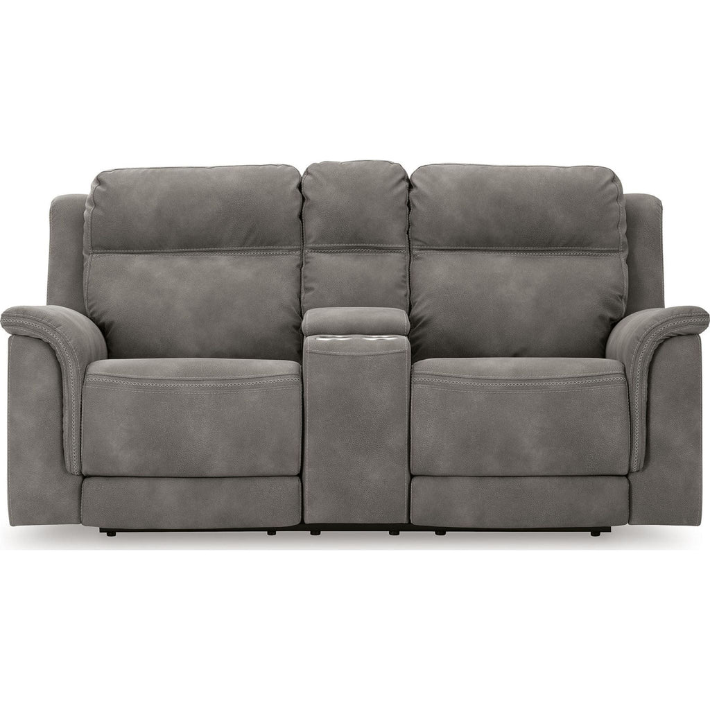 Next-Gen Power Reclining Loveseat with Console - Slate