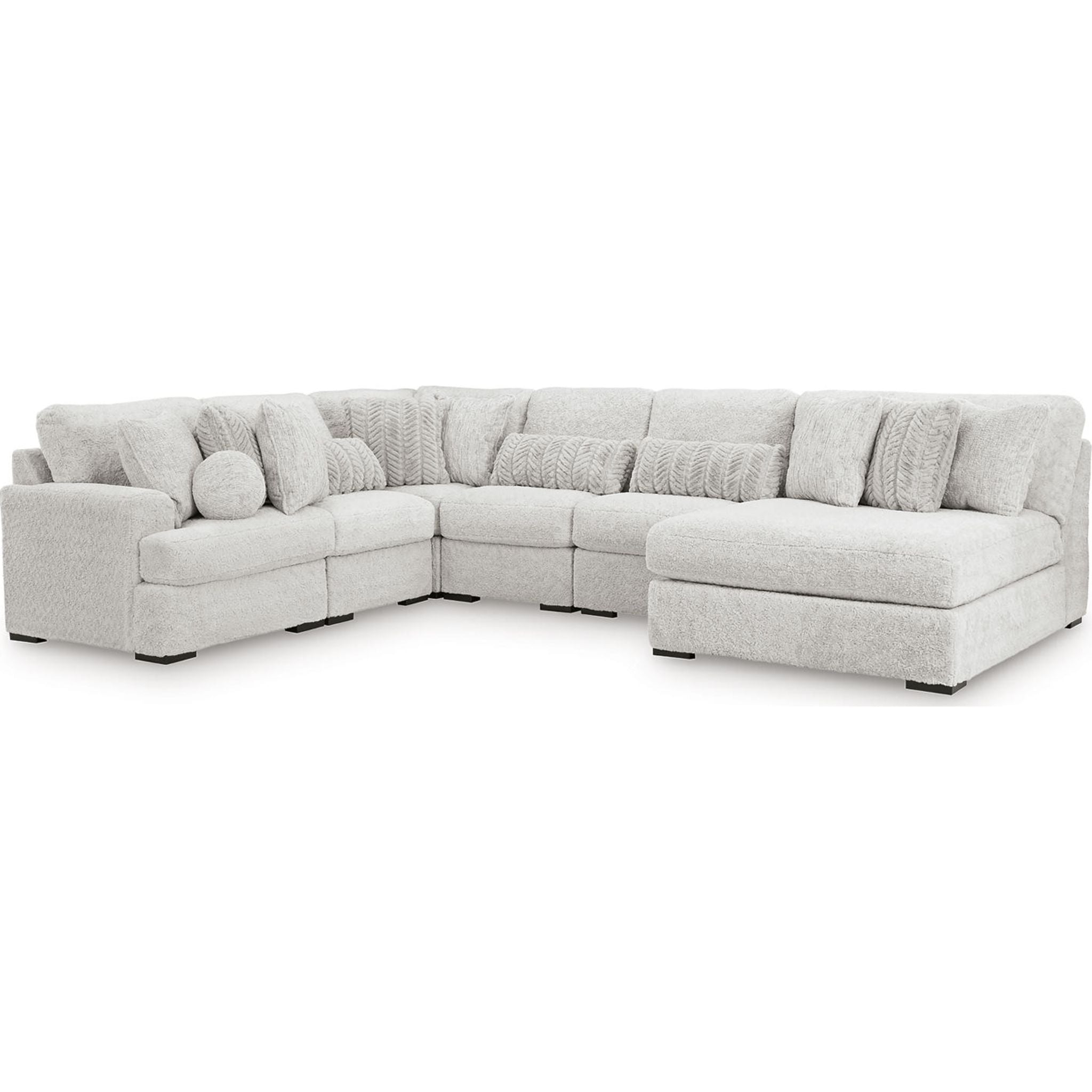 Cuddle Plush 6 Piece Modular Sectional with Chaise