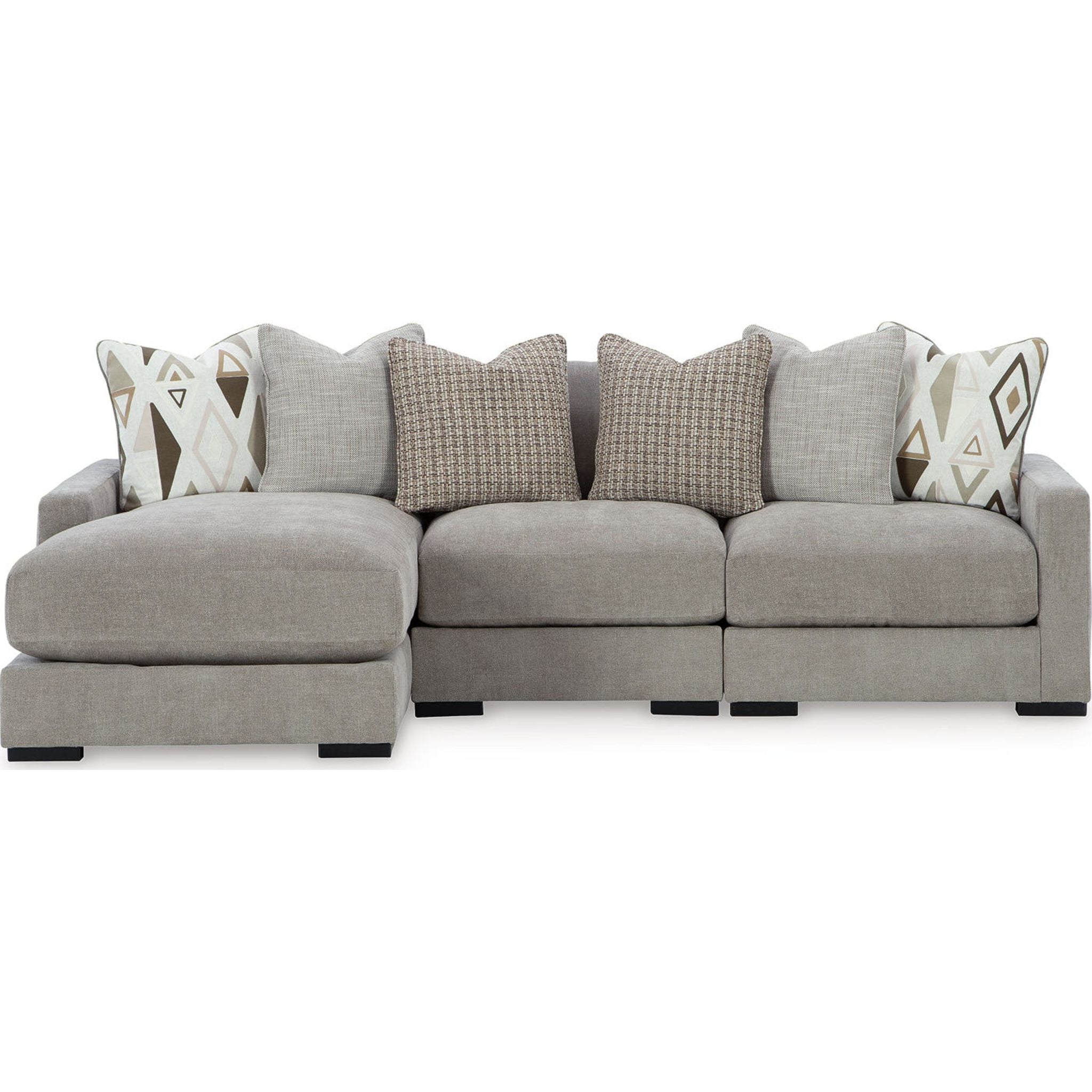 Aslan Court 3 Piece Sectional with Chaise