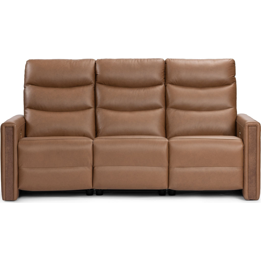 Valmont Power Reclining Sofa With Power Headrest - Verona Russet