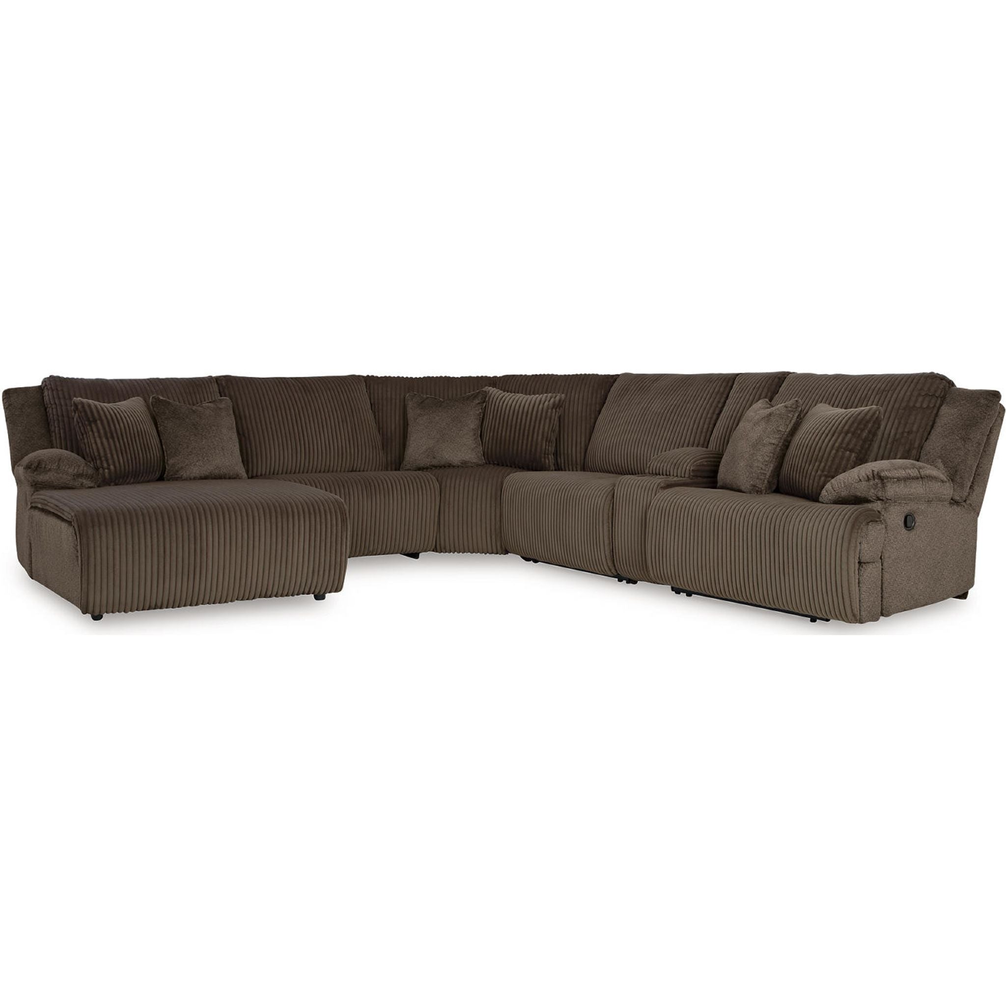 Top Tier 6 Piece Reclining Sectional with Chaise