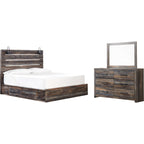 Drystan 5 Piece King Storage Bedroom - Multi