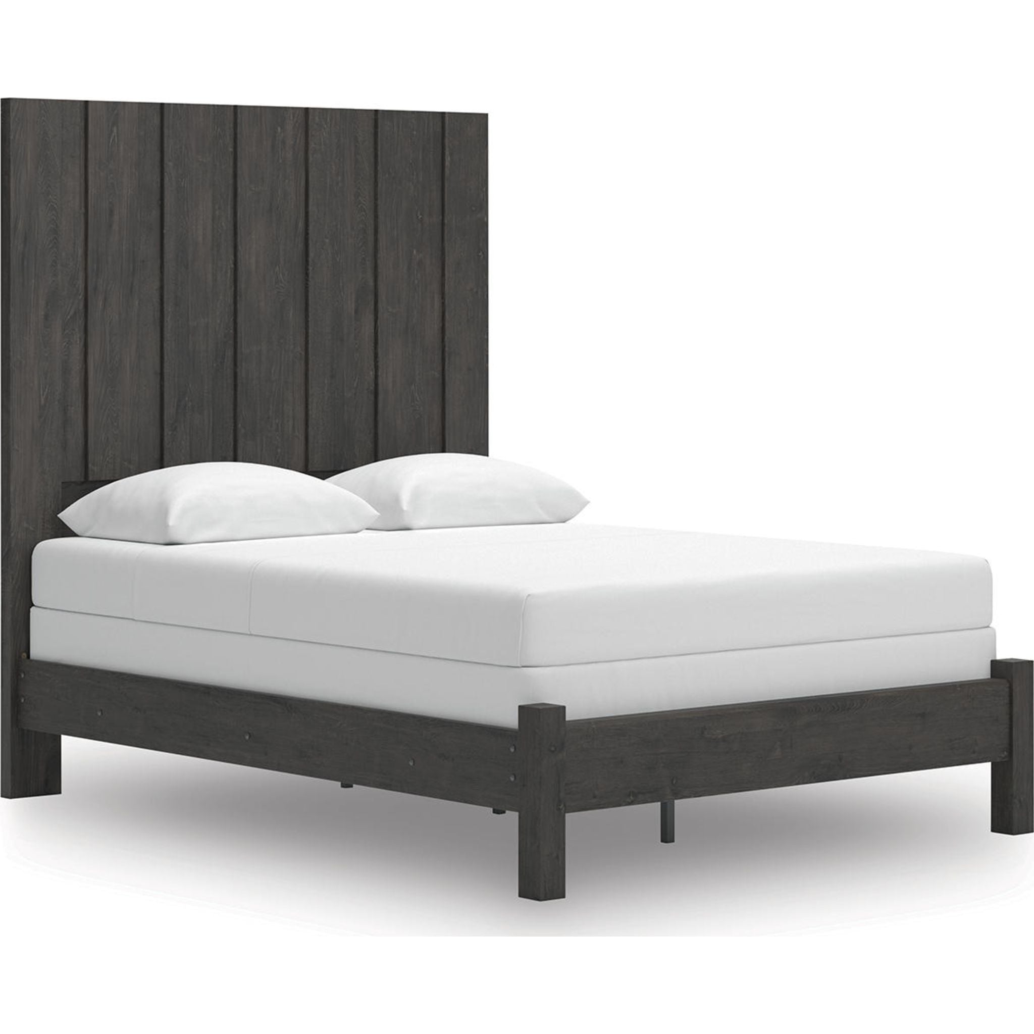 Fraluna Queen Panel Bed - Charcoal
