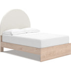 Arloster Platform Bed - Tan/White