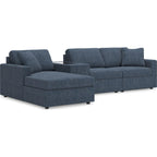 Modmax 4 Piece Modular Sectional with Chaise and Storage Console